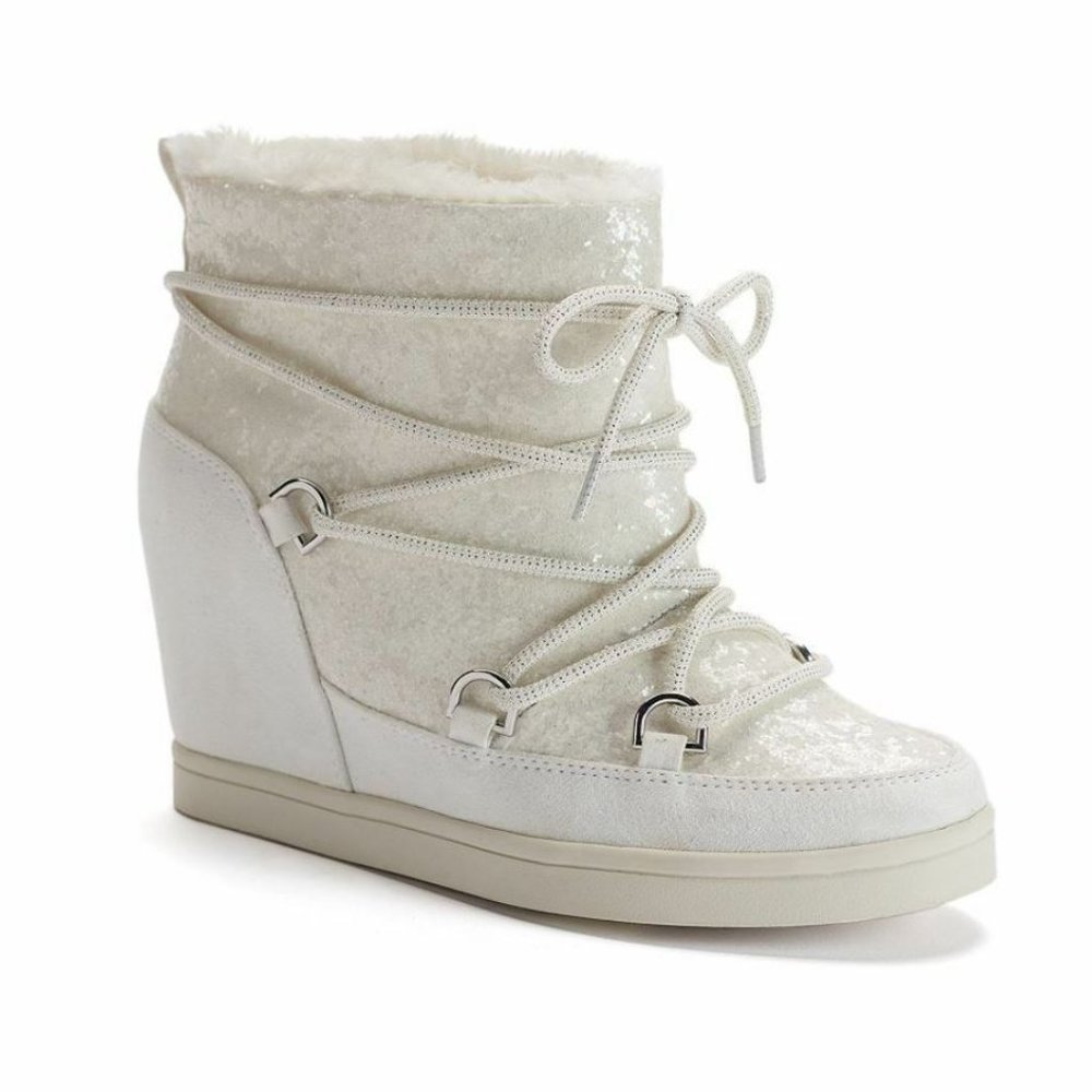 NWT Women's Juicy Couture MAREEN Shoes Boots White